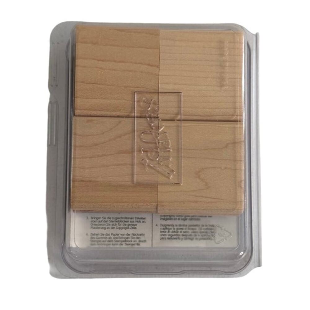 New in box Stampin’ Up set of 4 rubber stamps “Mostly flowers” - Picture 2 of 7